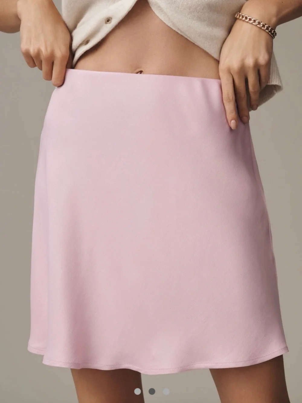 Anthropologie Tilda mini slip skirt - Picture 2 of 9